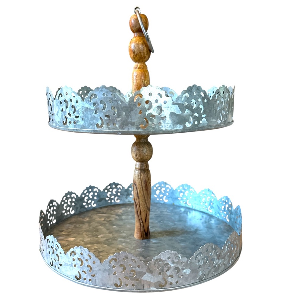 TJ MAX 2-tier galvanized display